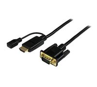 StarTech.com 10 ft HDMI to VGA Active Converter Cable - HDMI to VGA Adapter - 1920x1200 or 1080p