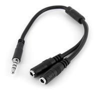 StarTech.com Headset adapter for headsets with separate headphone / microphone plugs - 3.5mm 4 position to 2x 3 position 3.5mm M/F