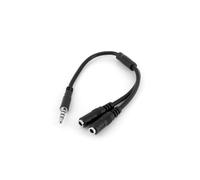 StarTech.com Headset adapter for headsets with separate headphone / microphone plugs - 3.5mm 4 position to 2x 3 position 3.5mm M/F