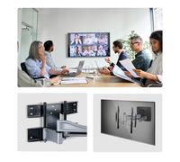 StarTech Heavy-Duty Articulating TV Wall Mount for up to 100-inch and 187.4lb/45kg Flat Screens, TAA Low-Profile Bracket