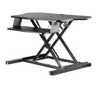 Startech.Com Height Adjustable Ergonomic Corner Sit Stand Desk Converter With Ke