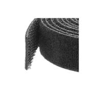StarTech.com 50ft Hook and Loop Roll - Cut-to-Size Reusable Cable Ties - Bulk Industrial Wire Fastener Tape /Adjustable Fabric Wraps Black / Resuable Self Gripping Cable Management Straps