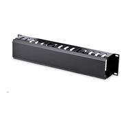 StarTech.com 2U Horizontal Finger Duct Rack Cable Management Panel with Cover