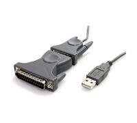 StarTech.com USB to RS232 DB9/DB25 Serial Adapter Cable - M/M