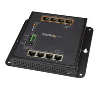 StarTech.com Industrial 8 Port Gigabit PoE Switch - 4 x PoE+ 30W - Pow