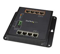 StarTech.com Industrial 8 Port Gigabit PoE Switch - 4 x PoE+ 30W - Power Over Ethernet - Hardened GbE Layer/L2 Managed Switch - Rugged High Power Gigabit Network Switch IP-30/-40C to +75C