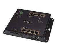 StarTech.com Industrial 8 Port Gigabit PoE+ Switch w/2 SFP MSA Slots - 30W - Layer/L2 Switch Hardened GbE Managed - Rugged High Power Gigabit Ethernet Network Switch IP-30/-40 C to 75 C