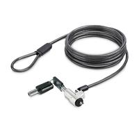 StarTech Laptop Cable Lock – Noble Wedge Compatible, 6ft (2m) Keyed, Cut-Resistant Steel