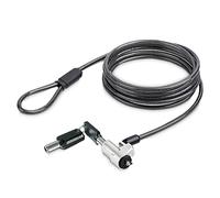 StarTech Laptop Cable Lock – Noble Wedge Compatible, 6ft (2m) Keyed, Cut-Resistant Steel