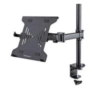 StarTech.com Laptop Desk Mount - Monitor and Laptop Mount - Displays up to 34" (17.6lb/8kg) & Laptops (4.5kg/9.9lb) - Articulating VESA Laptop Tray Arm - Clamp / Grommet Mount