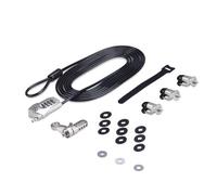 StarTech.com Laptop/Desktop & Peripheral Lock Kit Theft-Deterring Security Lock K-Slot 10ft (3m) Steel Cable 3x Devices User-Resettable 4-Digit Lock - TAA 3 m Kensington Combination lock Plastic Steel