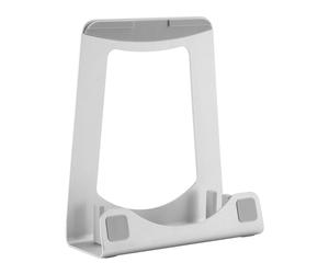 StarTech.com Laptop Stand - 2-in-1 Laptop Riser Stand or Vertical Stand - Ideal for Ultrabooks & MacBook Pro/Air - Ergonomic Angled Notebook Holder for Office Desk - Silver, Aluminum