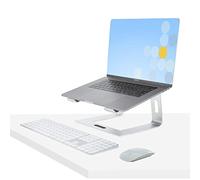 StarTech.com Laptop Stand for Desk, Supports 5kg/11lb, Aluminum, Silver, Ergonomic Laptop Riser, Portable Laptop Holder, Computer Stand for Macbook Air/Pro, Dell XPS, Lenovo