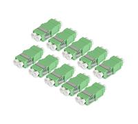 StarTech LC to LC Coupler 10 Pack, OS2 Single Mode SC Footprint LC Fiber Optic Coupler without Flange, LC/APC Duplex Adapter