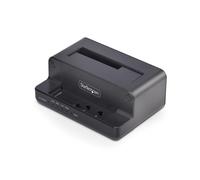 StarTech.com M.2 NVMe to 2.5"/3.5" SATA Drive Duplicator, Dual Bay Standalone Cloner/Drive Dock, 27GB/min, NVMe to SATA / SATA to NVMe, TAA