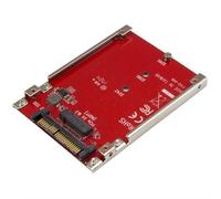StarTech.com M.2 to U.2 Adapter - For M.2 PCIe NVMe SSDs - PCIe M.2 Drive to 2.5" U.2 (SFF-8639) Host Adapter - M2 SSD Converter Red - TAA U.2 M.2 Red CE FCC TAA REACH 5 - 50 C -25 - 70 C