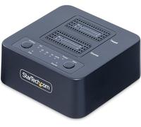 StarTech.com M2-HDD-DUPLICATOR-N1 1:1 M.2 NVMe SSD Duplicator Cloner Dock Dual Bay USB-C 3.2 20Gbps up to 90GBpm with USB-C/A Cables