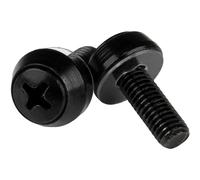 StarTech.com M6 x 12mm - Screws - 50 Pack, Black - M6 Mounting Screws for Server Rack & Cabinet (CABSCREWSM6B)