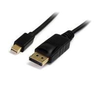 StarTech.com 2m (6ft) Mini DisplayPort to DisplayPort 1.2 Cable - 4K x 2K UHD Mini DisplayPort to DisplayPort Adapter Cable - Mini DP to DP Cable for Monitor - mDP to DP Converter Cord