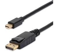 StarTech.com MDP2DPMM3 3 ft Mini DisplayPort to DisplayPort 1.2 Adapter Cable M/M, DisplayPort 4k with HBR2 support, 3 ft Mini DP to DP Cable