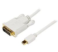 StarTech.com MDP2DVIMM10W 10 ft Mini DisplayPort to DVI Adapter Cable, Mini DP to DVI Video Converter, MDP to DVI Cable for Mac/PC 1920 x 1200 - White
