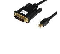 StarTech.com Mini DisplayPort to DVI Cable MDP2DVIMM3B – Passive mDP1.2 DVI-D 1080p – 3ft (0.9m)
