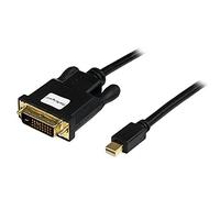 StarTech. com MDP2DVIMM6B - 6 Foot High Definition Mini Display Port to DVI Adapter Converter Cable Mini DisplayPort to DVI 1920x1200 - Black