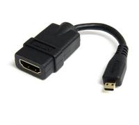 StarTech.com Micro HDMI to HDMI Adapter - 4K 30Hz Video - Durable High Speed Micro HDMI Type-D to HDMI 1.4 Converter/Cable Adapter Dongle - Ultra HD HDMI Monitors, TVs & Displays - M/F