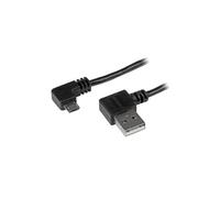StarTech Micro-USB Cable USB2AUB2RA1M - USB 2.0 A to Micro-B, Right-Angled M/M - 1m (3ft) Black