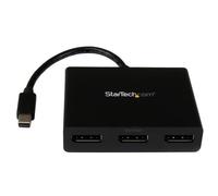StarTech.com 3-Port Multi Monitor Adapter - Mini DisplayPort to DisplayPort MST Hub, Dual 4K 30Hz & 1x 1080p - Video Splitter for Extended Desktop Mode on Windows Only - mDP 1.2 to 3x DP