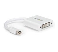 StarTech.com Mini DisplayPort to DVI Adapter - White - 1920 x 1200 - Mini DP to DVI Converter for Your Mac or Windows Computer (MDP2DVIW)