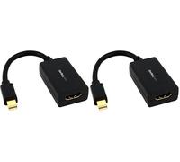 StarTech.com Mini DisplayPort to HDMI Adapter - 1080p - Mini DP to HDMI Monitor/Display/TV - Passive mDP 1.2 to HDMI Adapter Dongle Video Converter - Upgraded Version is MDP2HDEC (MDP2HDMI)