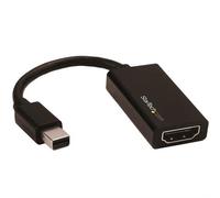 StarTech.com Mini DisplayPort to HDMI Adapter - Active mDP 1.4 to HDMI 2.0 Video Converter - 4K 60Hz - Mini DP or Thunderbolt 1/2 Mac/PC to HDMI Monitor/TV/Display - mDP to HDMI Dongle