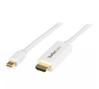 StarTech.com Mini DisplayPort to HDMI Converter Cable - 3 ft (1m) - 4K - White