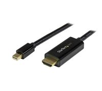 StarTech.com 6ft (2m) Mini DisplayPort to HDMI Cable - 4K 30Hz Video - mDP to HDMI Adapter Cable - Mini DP or Thunderbolt 1/2 Mac/PC to HDMI Monitor/Display - mDP to HDMI Converter Cord
