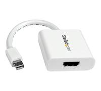 StarTech.com Mini DisplayPort to HDMI Adapter - mDP to HDMI Video Converter - 1080p - Mini DP or Thunderbolt 1/2 Mac/PC to HDMI Monitor/Display/TV - Passive mDP 1.2 to HDMI Dongle - White