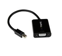 StarTech.com Mini DisplayPort to VGA Adapter - Active Mini DP to VGA Converter - 1080p Video - mDP or Thunderbolt 1/2 Mac/PC to VGA Monitor/Projector/Display - mDP 1.2 to VGA Dongle - Black 0.18 m Min