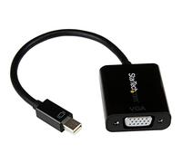 StarTech.com Mini DisplayPort to VGA Adapter - DisplayPort 1.2 - 1080p - Thunderbolt to VGA Monitor Adapter - Mini DP to VGA (MDP2VGA2)