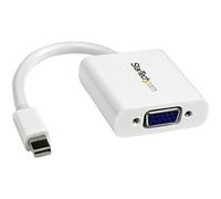 StarTech.com Mini DisplayPort to VGA Adapter - Active Mini DP to VGA Converter - 1080p Video - mDP or Thunderbolt 1/2 Mac/PC to VGA Monitor/Projector/Display - mDP 1.2 to VGA Dongle - White