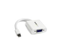 StarTech.com Mini DisplayPort to VGA Adapter - Active Mini DP to VGA Converter - 1080p Video - mDP or Thunderbolt 1/2 Mac/PC to VGA Monitor/Projector/Display - mDP 1.2 to VGA Dongle - White