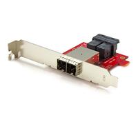 StarTech.com Mini-SAS Adapter - Dual SFF-8643 to SFF-8644 - with Full and Low-Profile Brackets - 12Gbps