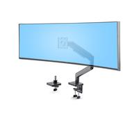 StarTech.com Monitor Desk Mount for up to 49in 32:9 Ultrawide Curved Screens, Mechanical Spring Arm, C-Clamp/Grommet, Tool-Less Adjustment, Max 44lb/20kg