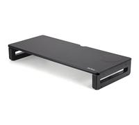 StarTech.com Monitor Riser Stand with Wireless Charging Pad - 15W Qi Charger (Fast Wireless Charge) - Height Adjustable Computer Monitor/Laptop Riser Stand for Desk w/Phone/Tablet Charger (MONSTADQI)
