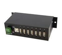 StarTech.com 7-Port USB 2.0 Hub - Metal Industrial USB-A Hub with ESD Protection & 350W Surge Protection - Din Rail, Wall or Desk Mountable - TAA Compliant USB Expander Hub