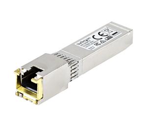 StarTech.com MSA Compliant Uncoded SFP+ Transceiver Module - 10GBASE-T - SFP to RJ45 Cat6/Cat5e Copper - 10GE Gigabit Ethernet SFP+ - RJ-45 30m (SFP10