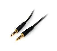 StarTech.com MU15MMS 15 ft Slim 3.5mm Stereo Audio Cable - M/M