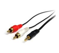 StarTech.com MU3MMRCA 3 ft Stereo Audio Cable - 3.5mm Male to 2x R...