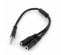 StarTech.com MUYHSMFF - 3.5mm 4 Pin to 2x 3 Pin 3.5mm Headset Splitter Adapter - M/F