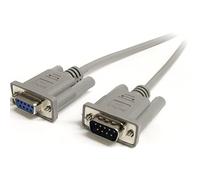 StarTech.com MXT100 6ft Straight Through Serial Cable - DB9 M/F, Gray