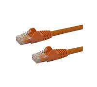 StarTech.com 50cm CAT6 Ethernet Cable - Orange CAT 6 Gigabit Ethernet Wire -650MHz 100W PoE RJ45 UTP Network/Patch Cord Snagless w/Strain Relief Fluke Tested/Wiring is UL Certified/TIA